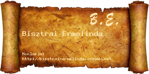 Bisztrai Ermelinda névjegykártya